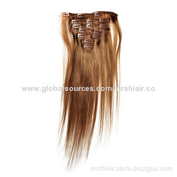 100% virgin Brazilian 70g straight 7 pieces set clip in extensions